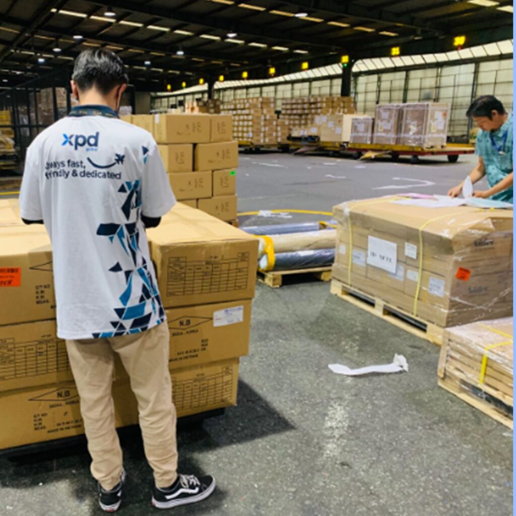 Two of xpd global Vietnam talents, working on the details of a shipment. Picture from Anna Nguyen, Managing Director of xpd global in Vietnam.