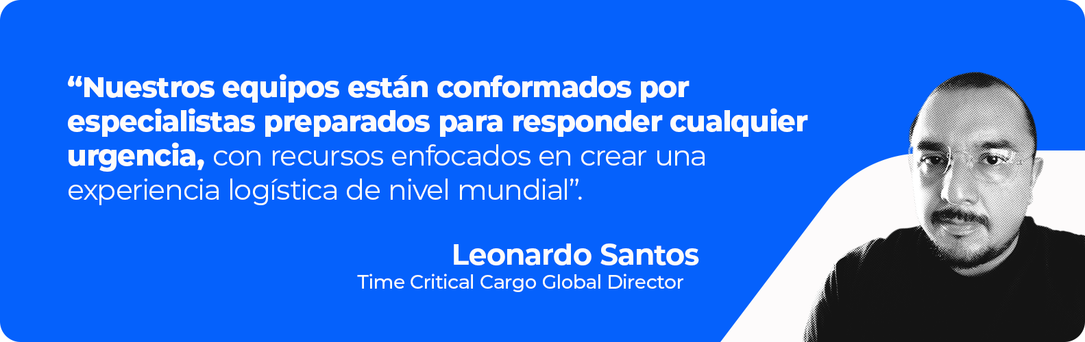 Quote de Leonardo Santos, líder de Time Critical Cargo de xpd global (anteriormente conocida como Europartners Group o epGroup)