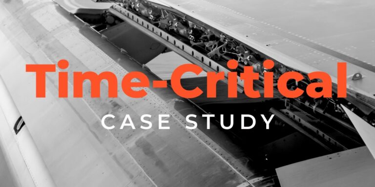 It is written time critical case study over the picture of an airplane flap. Read this case study to learn the details about a flap movement from Argentina to China using our skybridge in the USA.